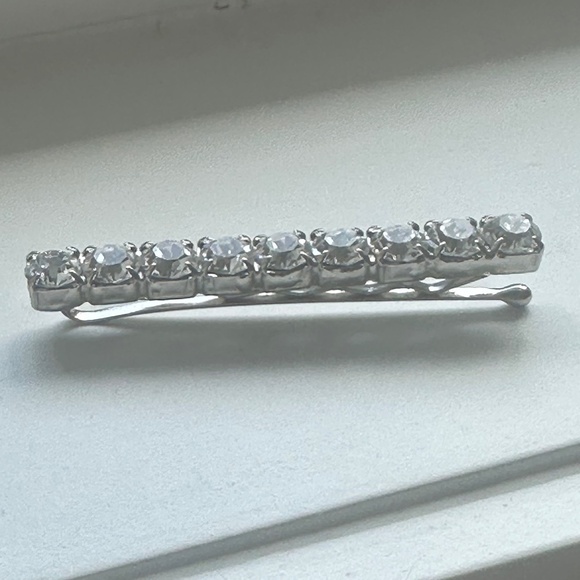 Danny Pollak Swarovski Crystal Clear Bobby Pin (#1) - approx. 2.5 inches - Picture 9 of 11